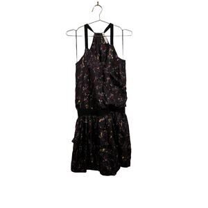 See by Chloe Purple Floral Racerback Silk Mini Dress 4